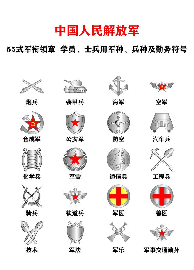 中国军衔等级胸章(中国的军衔等级及标志胸章)