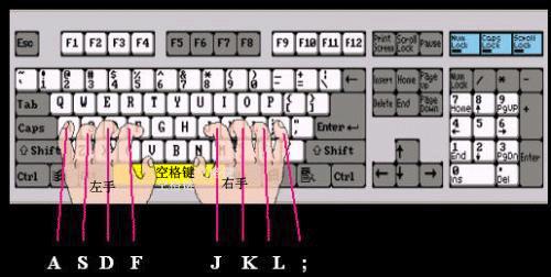 程序员盲打键盘指法图（如何练好电脑盲打）