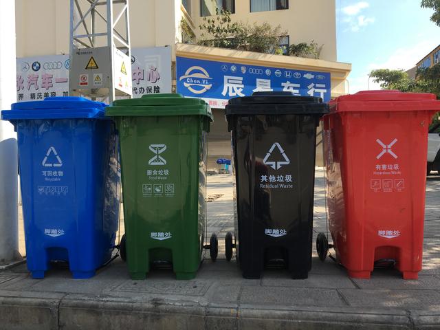 垃圾桶分类颜色和标志(垃圾桶分类颜色和标志图片)